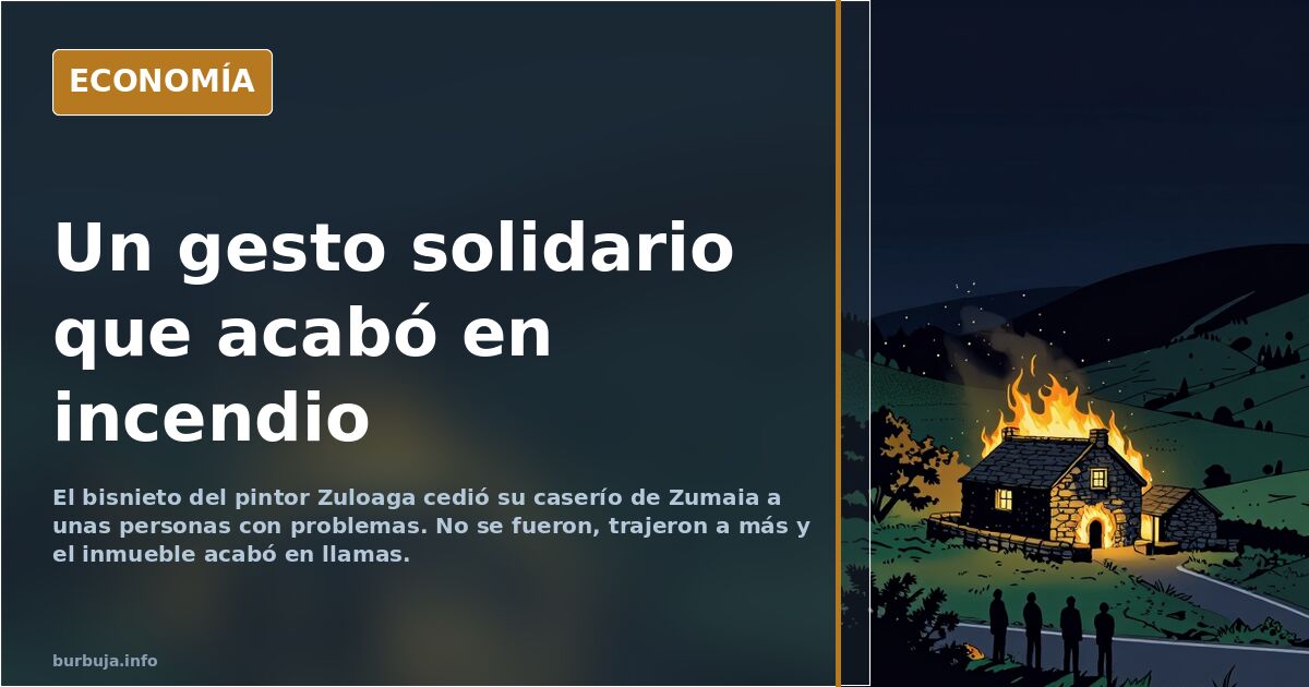 Cede el caserío de Zuloaga a ocupas y acaba en llamas