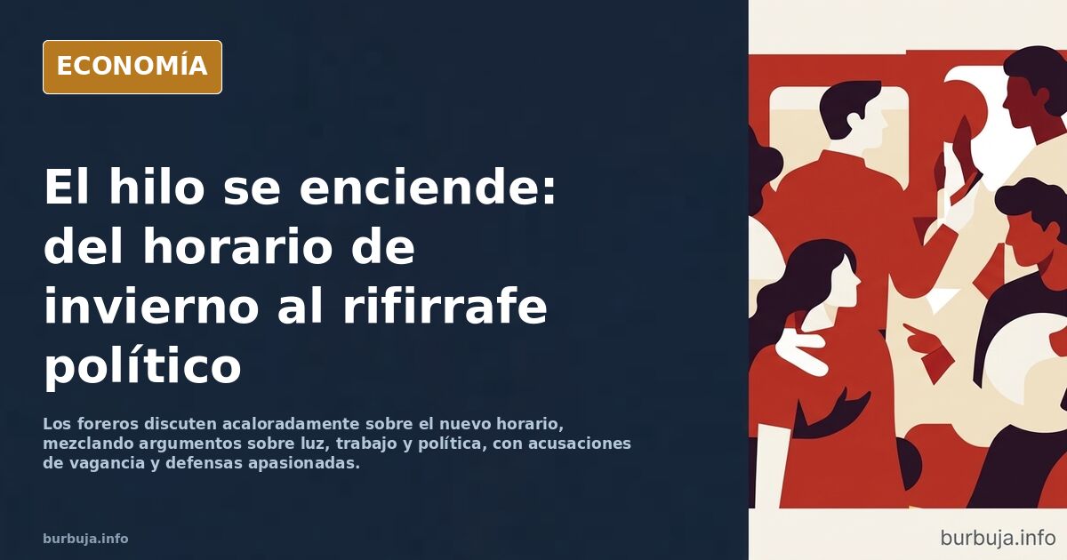 Bueno, pues ya anochece a las 18:30, tenéis lo que queréis ya?
