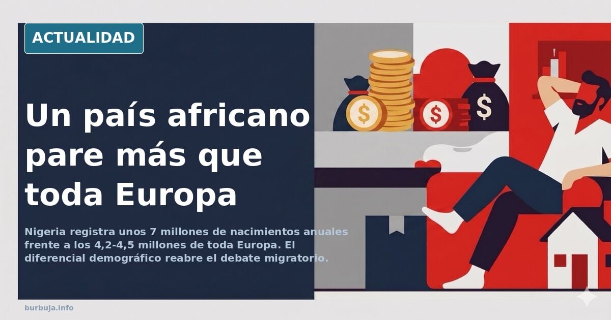 Nigeria supera en nacimientos a toda Europa junta
