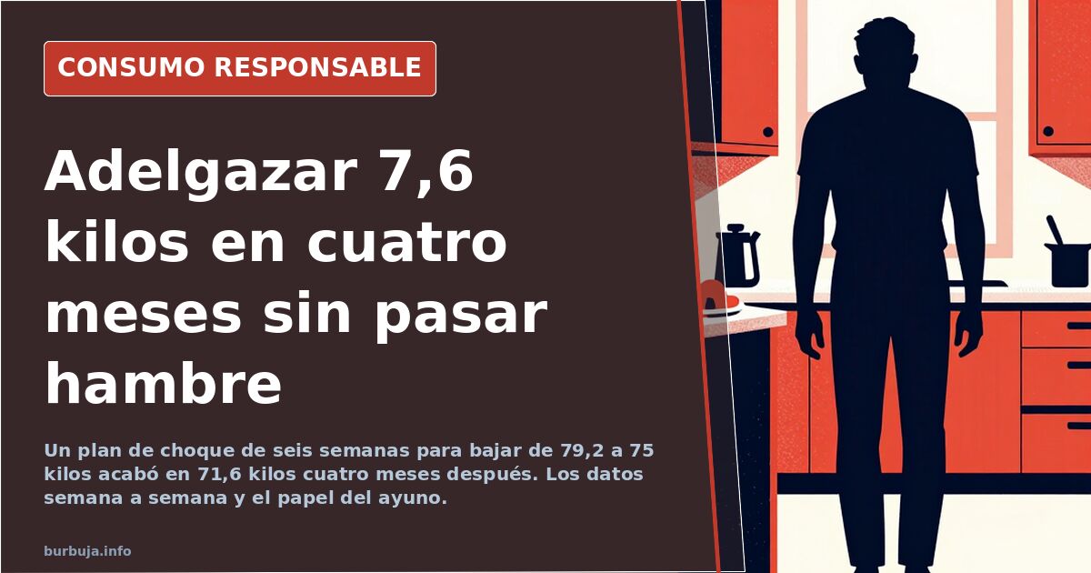 Báscula de baño digital mostrando un peso corporal durante un plan de adelgazamiento de seis semanas