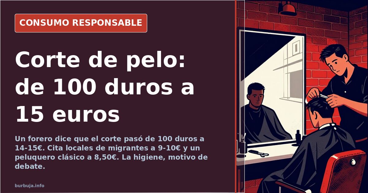 Interior de una barbershop moderna con sillas de barbero y espejos, frente a una peluquería de barrio tradicional