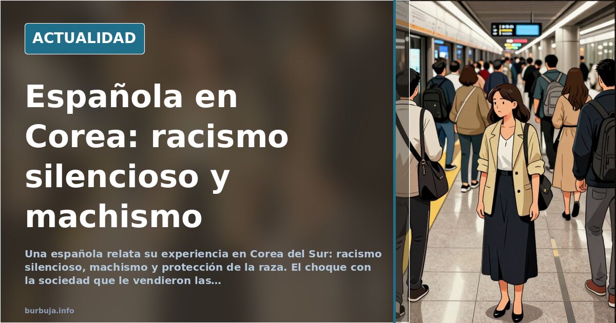Una española en Corea del Sur: racismo silencioso y choque cultural