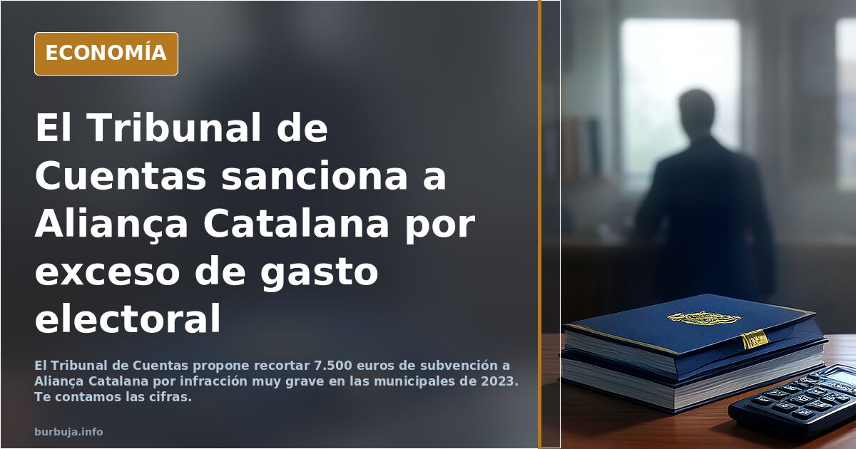 El Tribunal de Cuentas sanciona a Aliança Catalana por infracción muy grave al superar el límite de gasto en las elecciones municipales de 2023