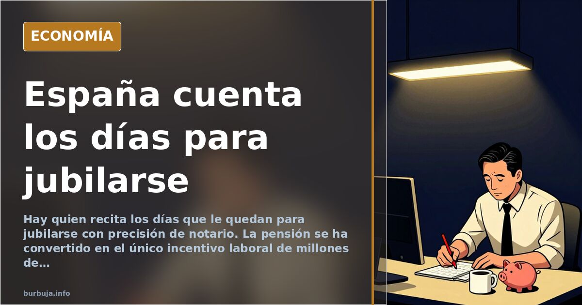 Los que cuentan los días para jubilarse: retrato de una obsesión