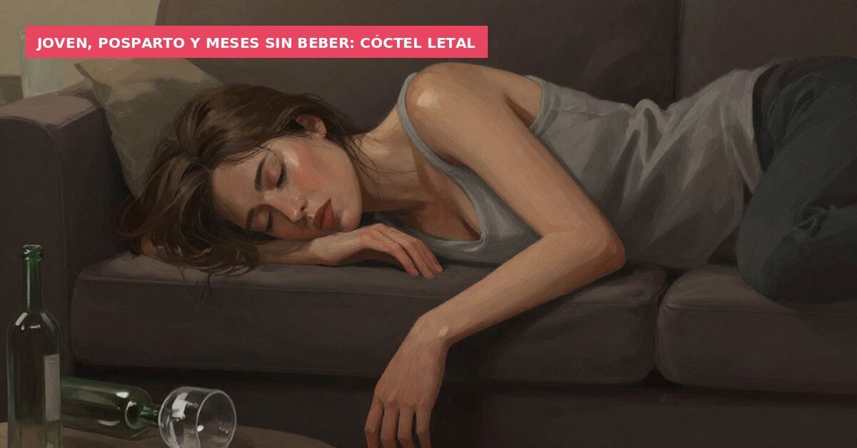 Joven, posparto y meses sin beber: cóctel letal
