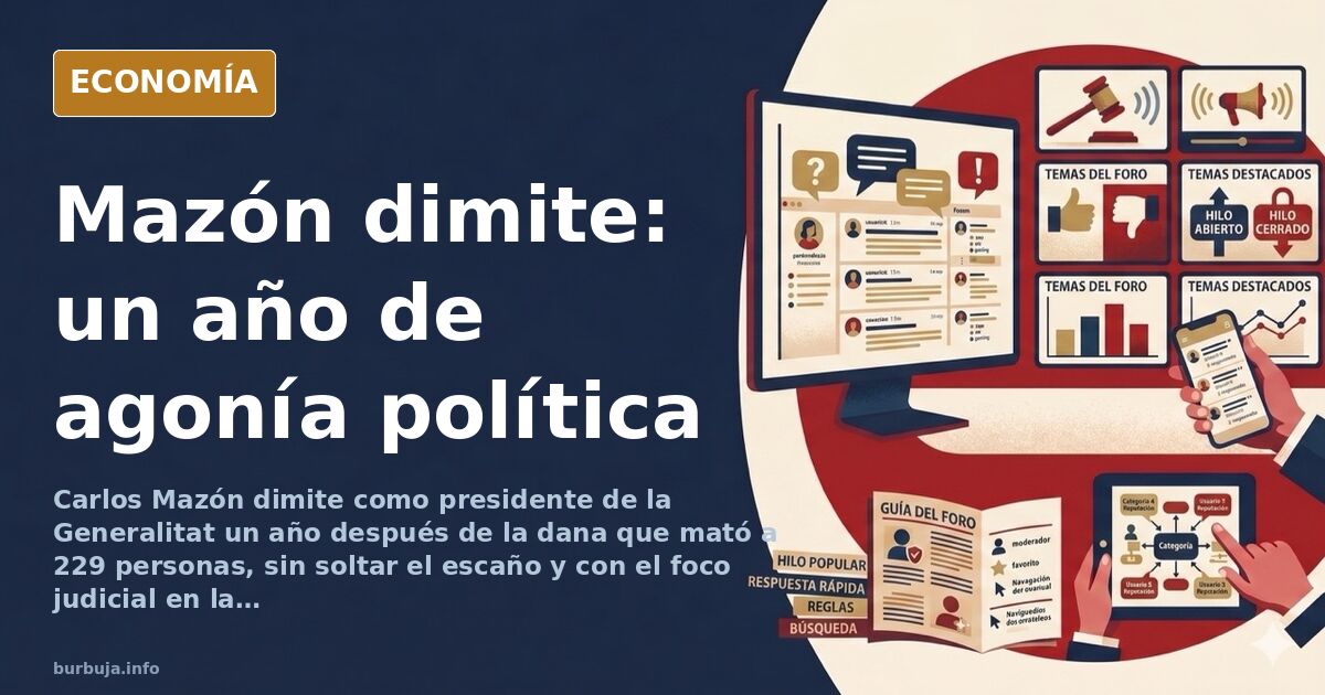 Ilustración editorial de un atril vacío en un hemiciclo autonómico con luz dorada sobre escaños desocupados