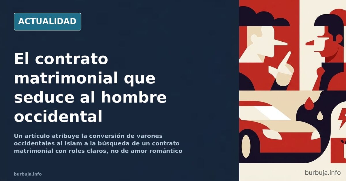 El hombre occidental que se convierte al Islam busca un contrato, no un amor