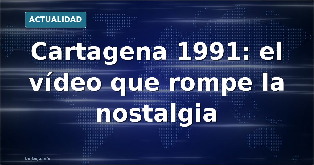 Calle de Cartagena en 1991 con coches antiguos y vecinos en la calle, imagen de archivo que ilustra la nostalgia de los ochen