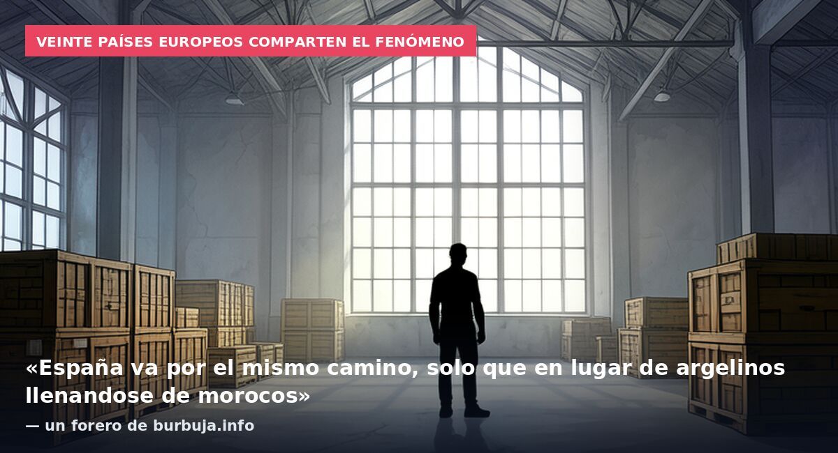Veinte países europeos comparten el fenómeno: «España va por el mismo camino, solo que en lugar de argelinos llenandose de morocos» — un forero de burbuja.info