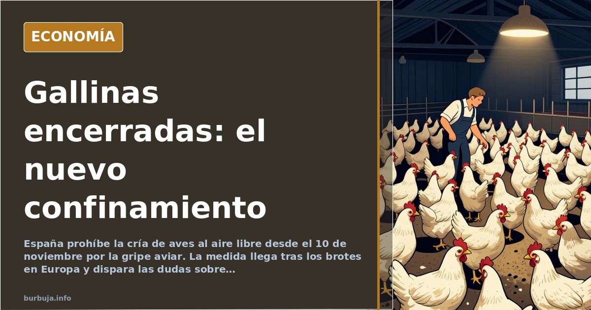 España confina las aves de corral desde el 10 de noviembre por la gripe aviar
