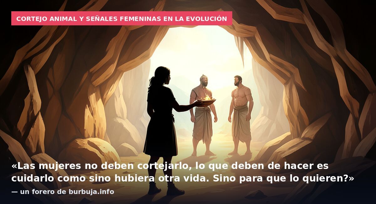 Cortejo animal y señales femeninas en la evolución: «Las mujeres no deben cortejarlo, lo que deben de hacer es cuidarlo como sino hubiera otra vida. Sino para que lo quieren?» — un forero de burbuja.info