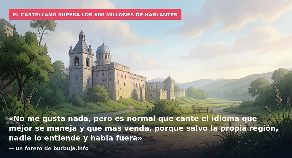 El castellano supera los 600 millones de hablantes: «No me gusta nada, pero es normal que cante el idioma que mejor se maneja y que mas venda, porque salvo la propia región, nadie lo entiende y habla fuera» — un forero de burbuja.info