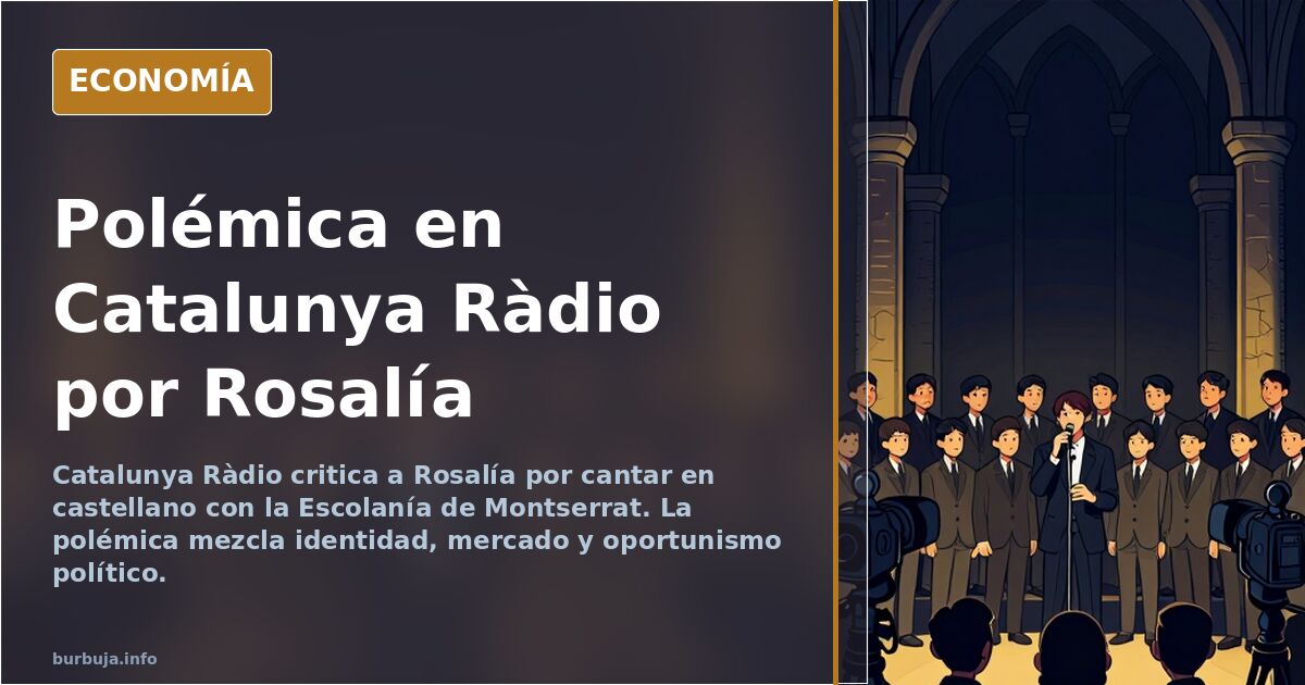 Catalunya Ràdio critica a Rosalía por cantar en castellano