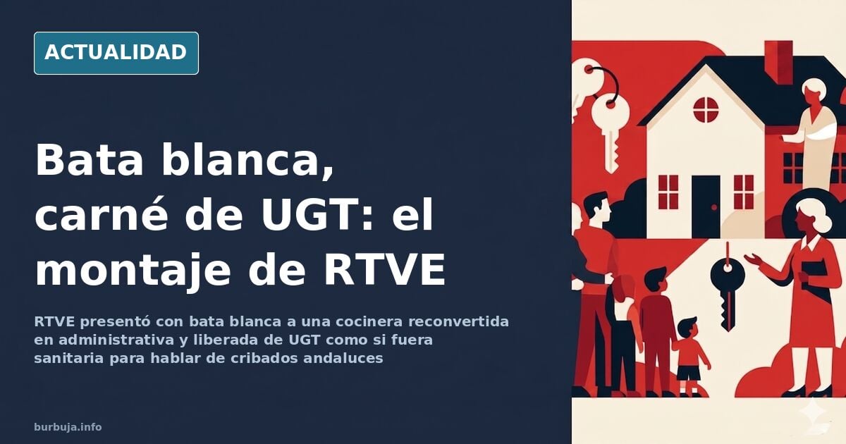 RTVE präsentiert Verwaltungsangestellte als Pflegekraft in Reportage