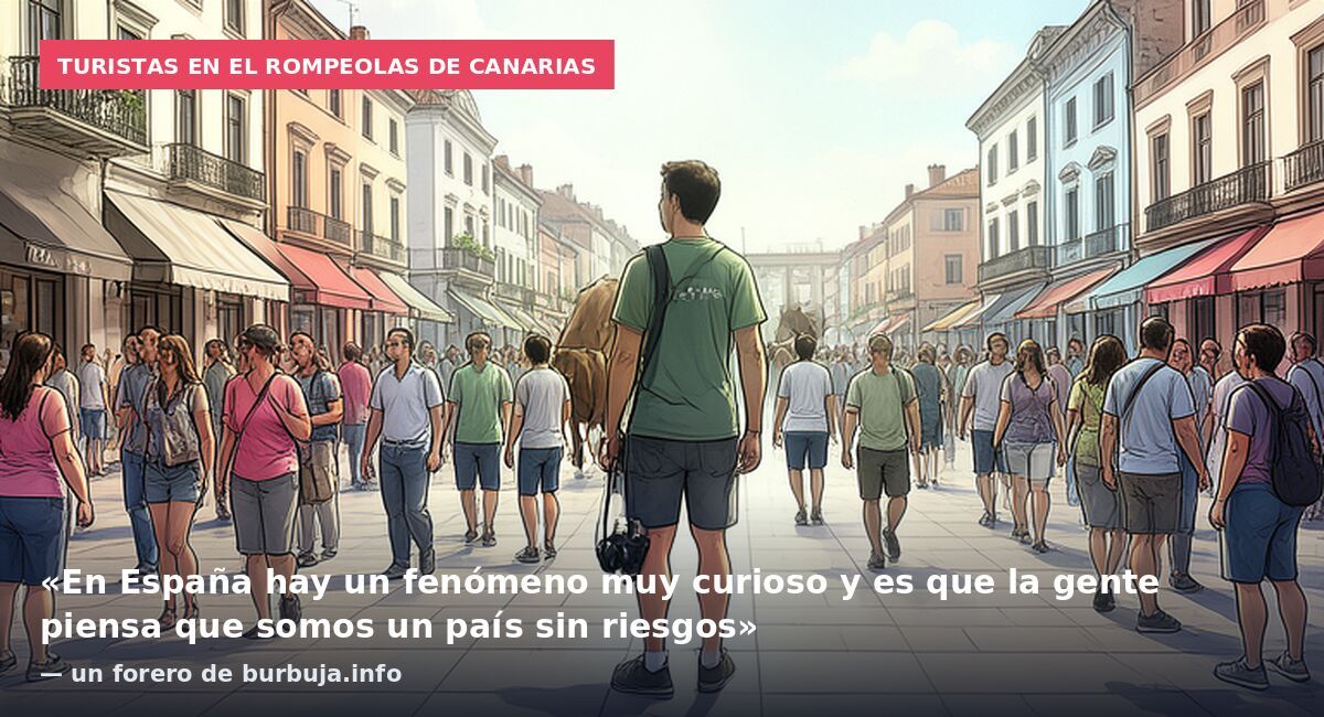 Turistas en el rompeolas de Canarias: «En España hay un fenómeno muy curioso y es que la gente piensa que somos un país sin riesgos» — un forero de burbuja.info