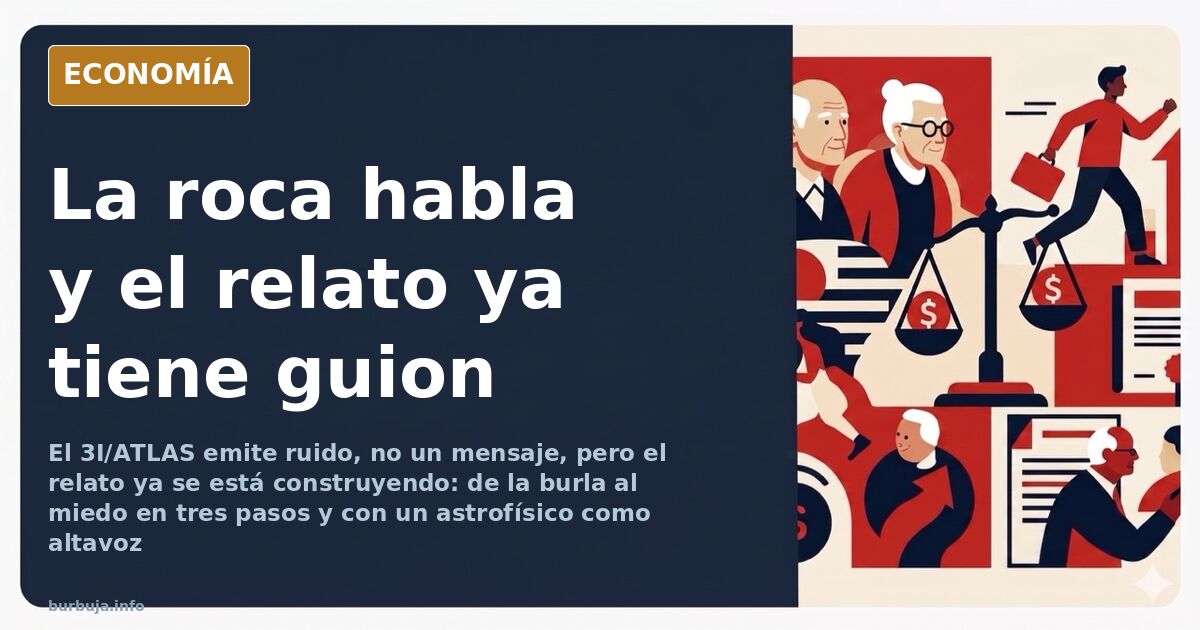 Ilustración editorial de un cometa interestelar cruzando el sistema solar con estela dorada sobre fondo azul marino profundo