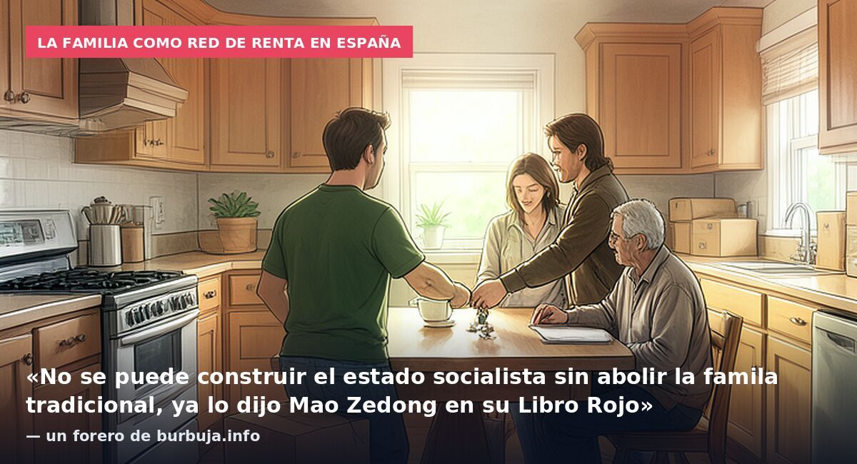 La familia como red de renta en España: «No se puede construir el estado socialista sin abolir la famila tradicional, ya lo dijo Mao Zedong en su Libro Rojo» — un forero de burbuja.info