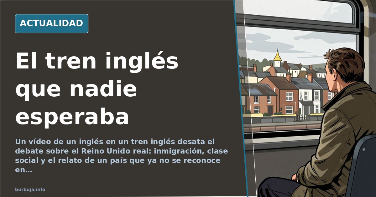 Un inglés en un tren inglés: el vídeo que retrata la Inglaterra real