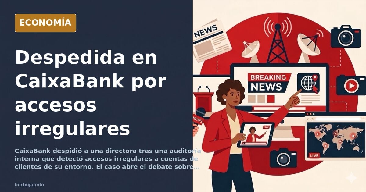 CaixaBank despide a una directora por accesos irregulares