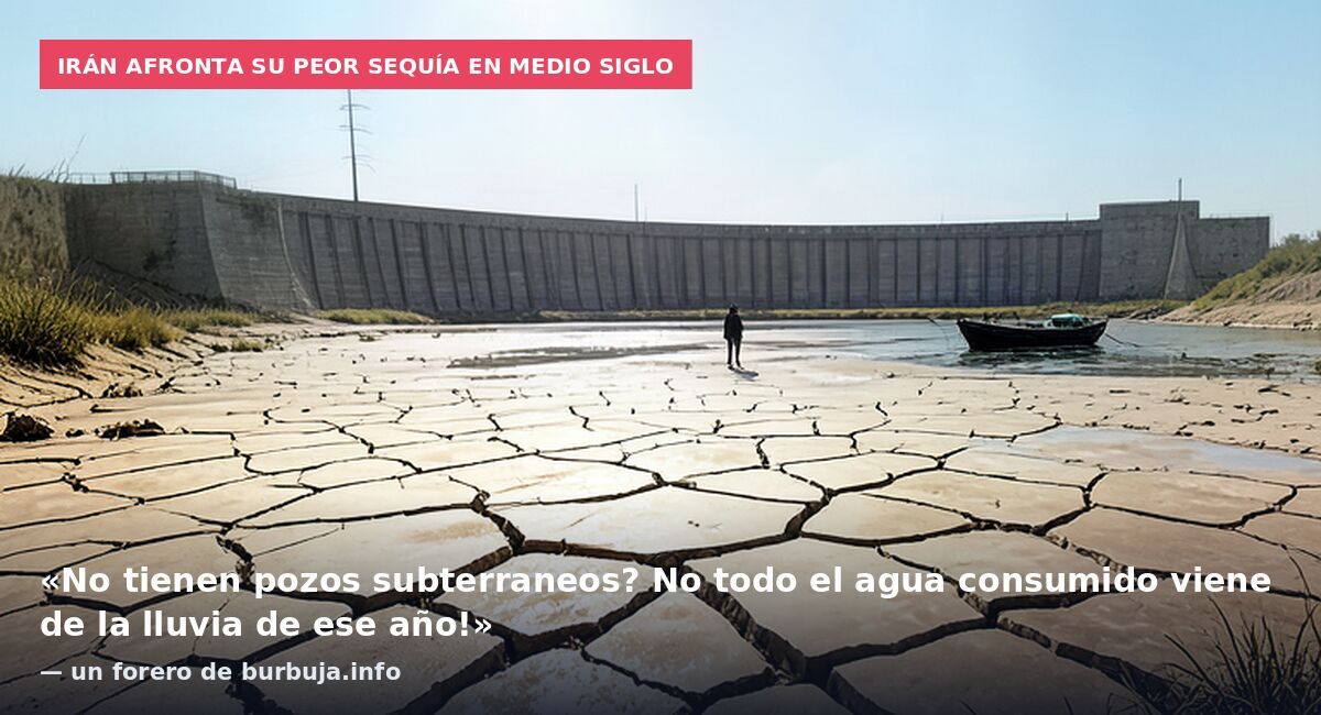 Irán afronta su peor sequía en medio siglo: «No tienen pozos subterraneos? No todo el agua consumido viene de la lluvia de ese año!» — un forero de burbuja.info