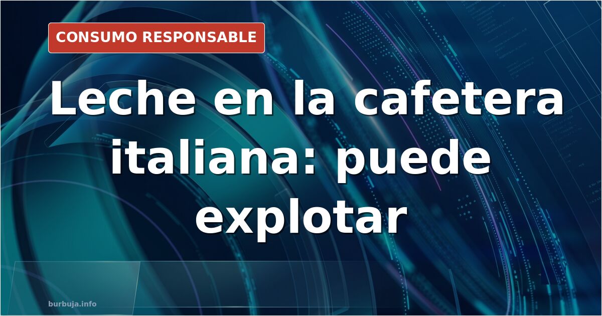 Cafetera italiana tradicional de aluminio sobre un fogón, con la válvula de seguridad visible en la base