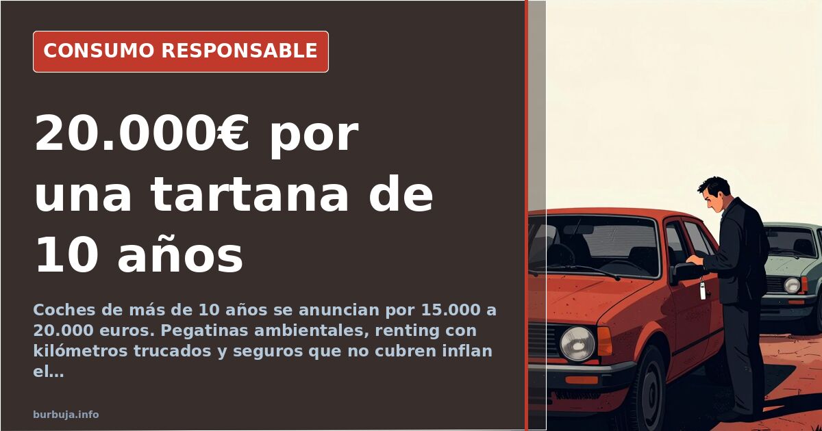 Coches de 10 años a 20.000€: el timo del mercado de ocasión