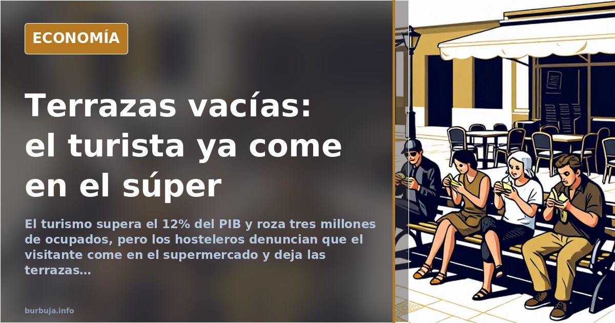 El turismo de supermercado tensiona la hostelería española