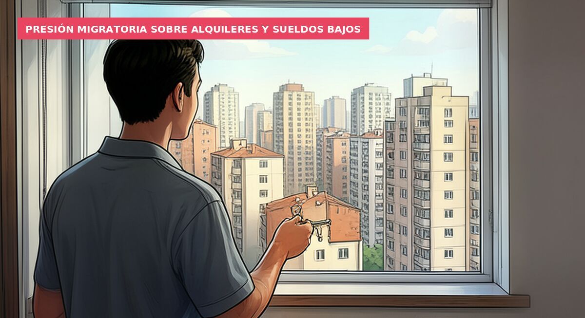 Presión migratoria sobre alquileres y sueldos bajos