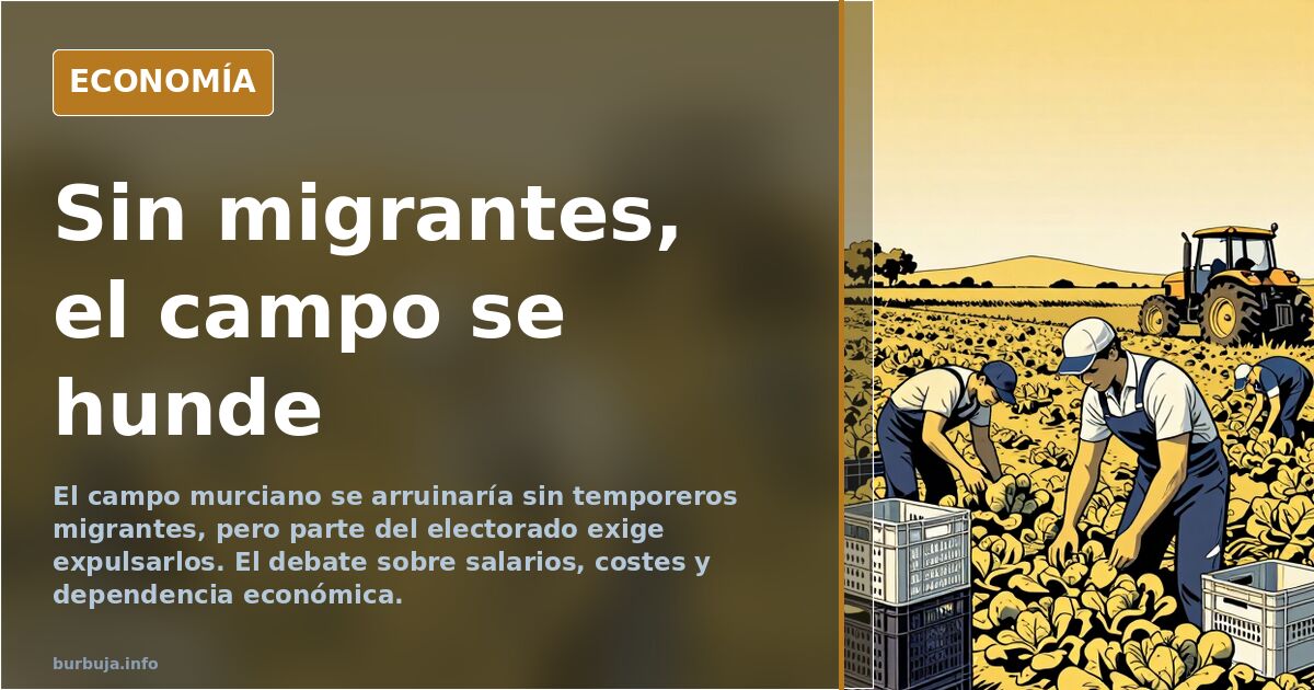 Invernaderos de Almería con trabajadores agrícolas recogiendo la cosecha bajo el sol