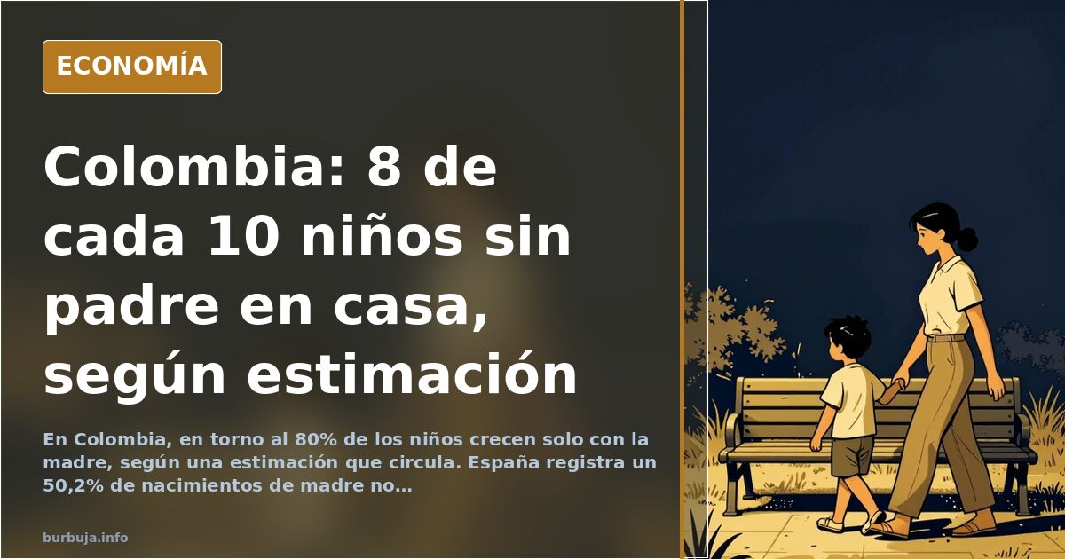 Un dato que circula: 80% de niños en Colombia sin padre en casa