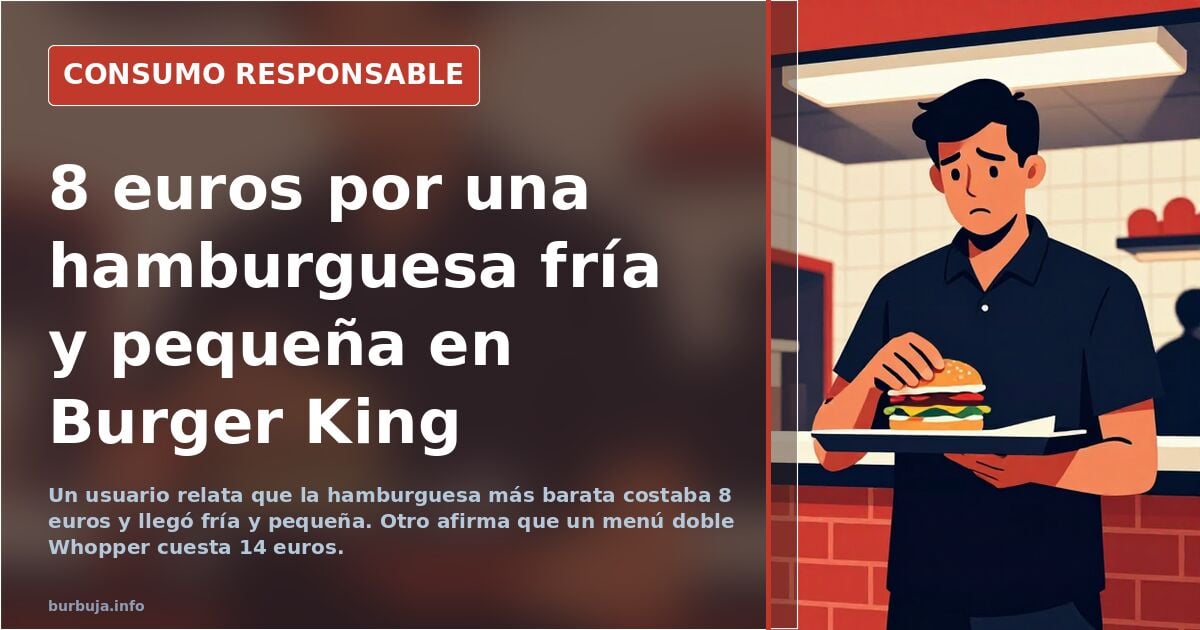 Burger King: €8 for a cold, small burger