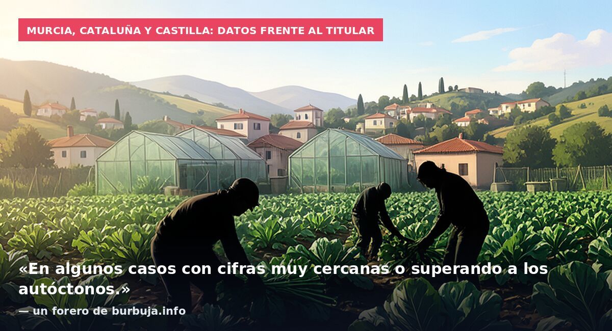 Murcia, Cataluña y Castilla: datos frente al titular: «En algunos casos con cifras muy cercanas o superando a los autóctonos.» — un forero de burbuja.info