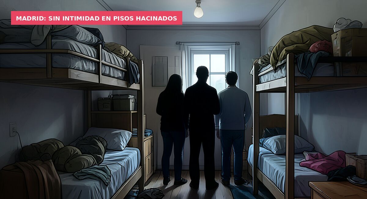 Madrid: sin intimidad en pisos hacinados