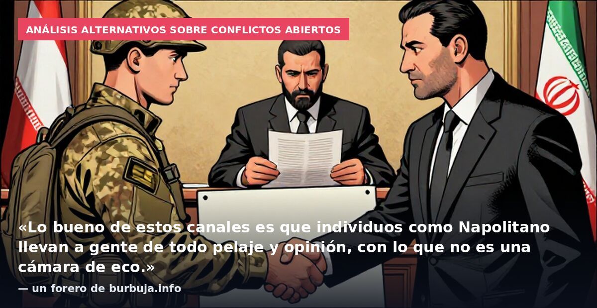 Análisis alternativos sobre conflictos abiertos: «Lo bueno de estos canales es que individuos como Napolitano llevan a gente de todo pelaje y opinión, con lo que no es una cámara de eco.» — un forero de burbuja.info