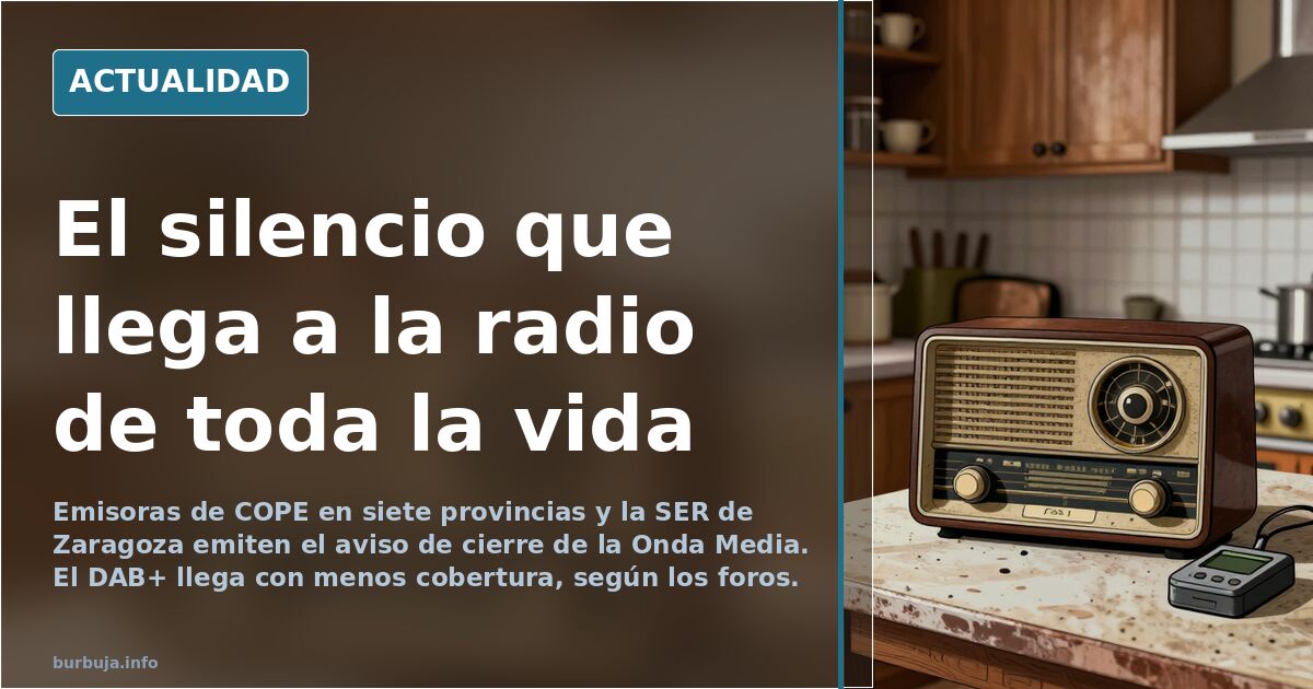 Apagón de la Onda Media: avisos de cierre en COPE y SER