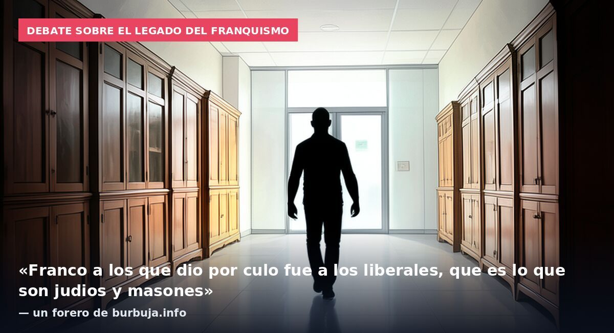 Debate sobre el legado del franquismo: «Franco a los que dio por culo fue a los liberales, que es lo que son judios y masones» — un forero de burbuja.info