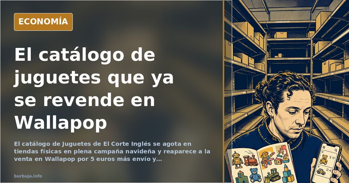 El catálogo de juguetes de El Corte Inglés se agota por la reventa