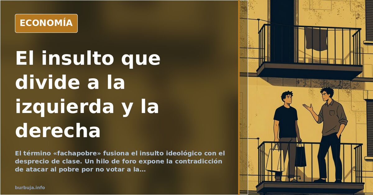 El «fachapobre»: anatomía de un insulto de clase