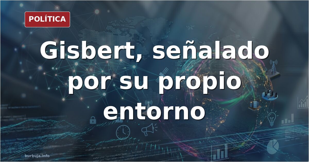 Ilustración editorial de una ruptura política con una figura pública señalada por su propio entorno y una urna de fondo