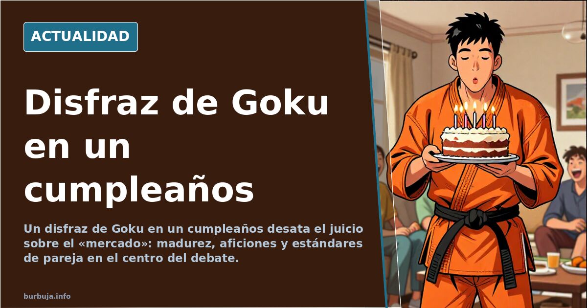 Un disfraz de Goku reabre el debate sobre el «mercado»