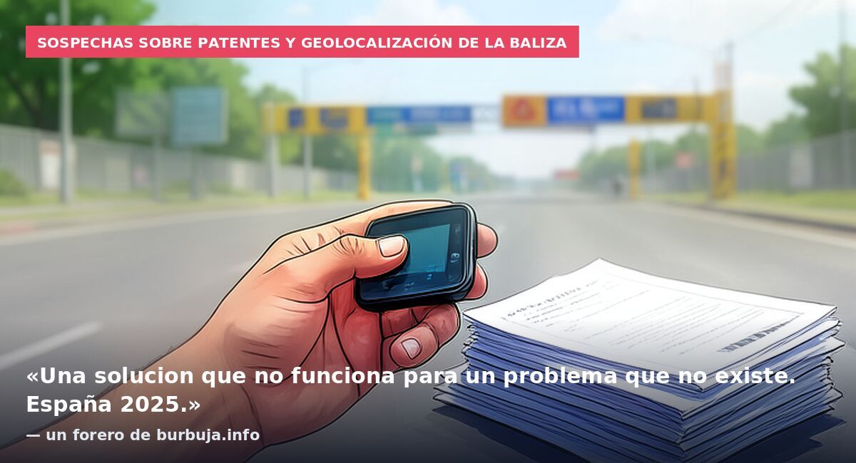 Sospechas sobre patentes y geolocalización de la baliza: «Una solucion que no funciona para un problema que no existe. España 2025.» — un forero de burbuja.info