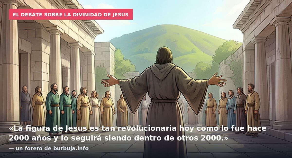 El debate sobre la divinidad de Jesús: «La figura de Jesus es tan revolucionaria hoy como lo fue hace 2000 años y lo seguirá siendo dentro de otros 2000.» — un forero de burbuja.info