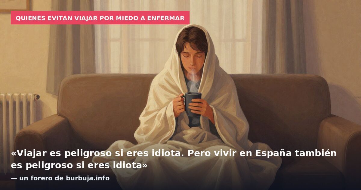 Quienes evitan viajar por miedo a enfermar: «Viajar es peligroso si eres idiota. Pero vivir en España también es peligroso si eres idiota» — un forero de burbuja.info