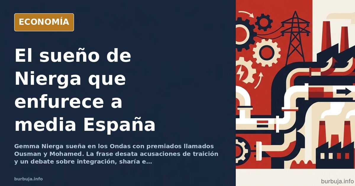 Gemma Nierga durante la gala de los Premios Ondas, con un micrófono y un fondo de luces doradas