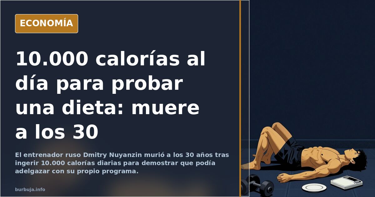 Ilustración editorial de un plato repleto de comida ultraprocesada junto a una cinta de correr, símbolo del reto extremo de p