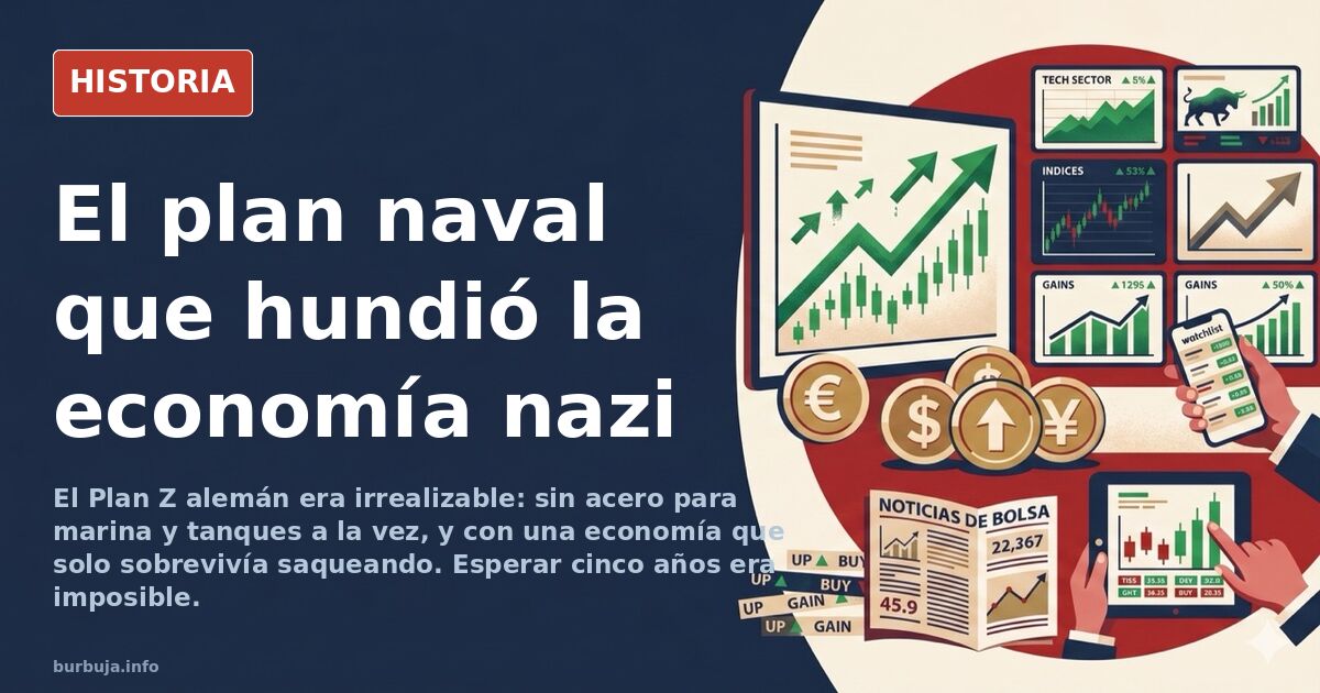 Acorazado alemán de la Segunda Guerra Mundial navegando, imagen ilustrativa del Plan Z naval de Hitler