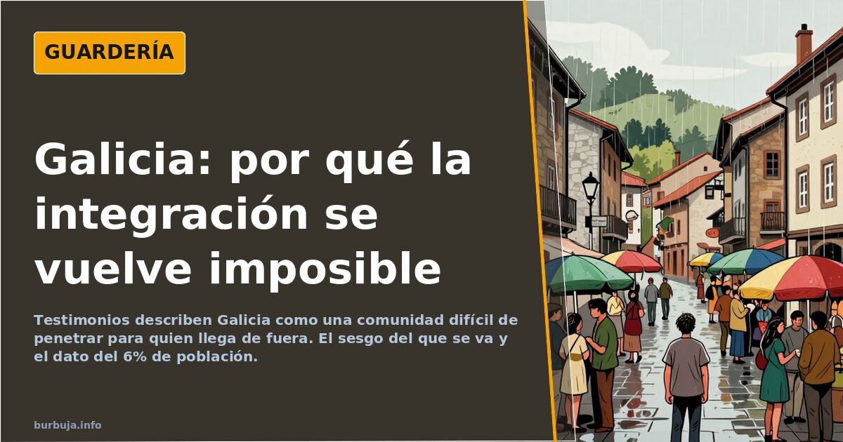 Galicia y la integración: testimonios de un choque