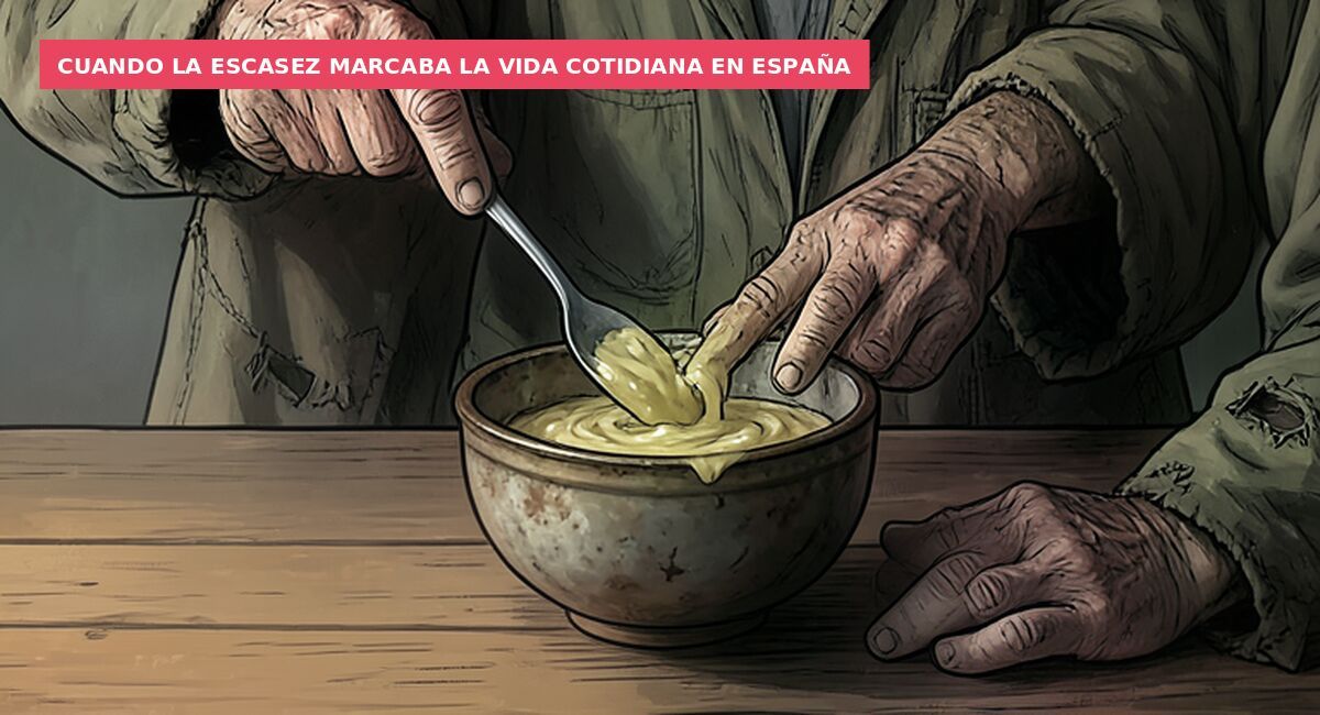 Cuando la escasez marcaba la vida cotidiana en España