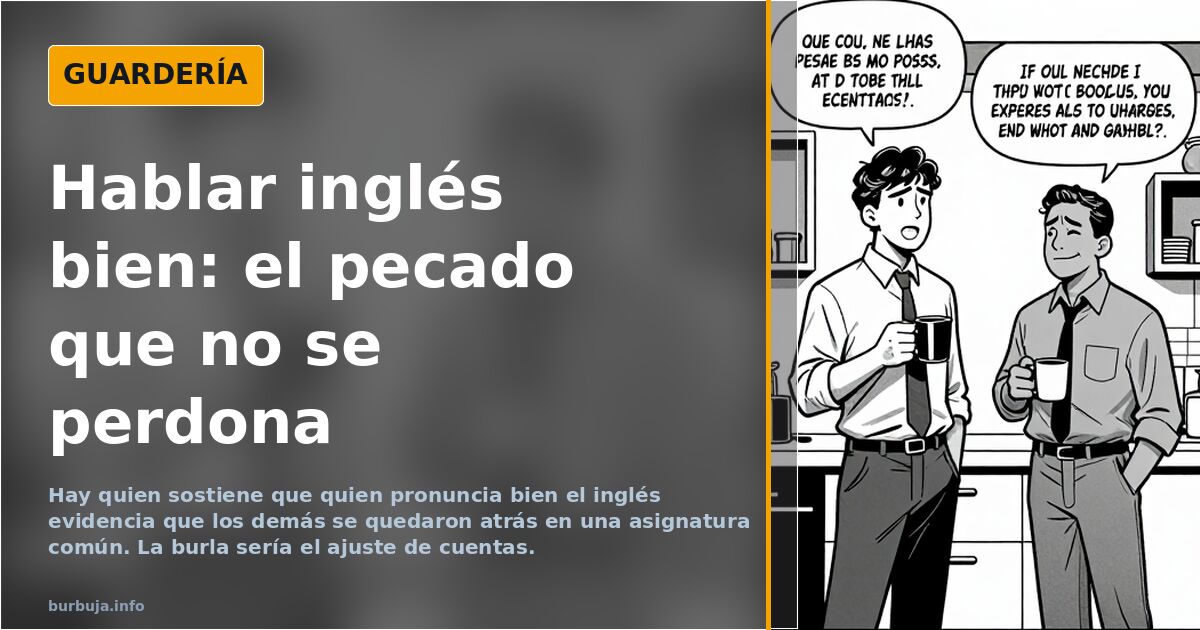 El acento inglés perfecto que incomoda en España