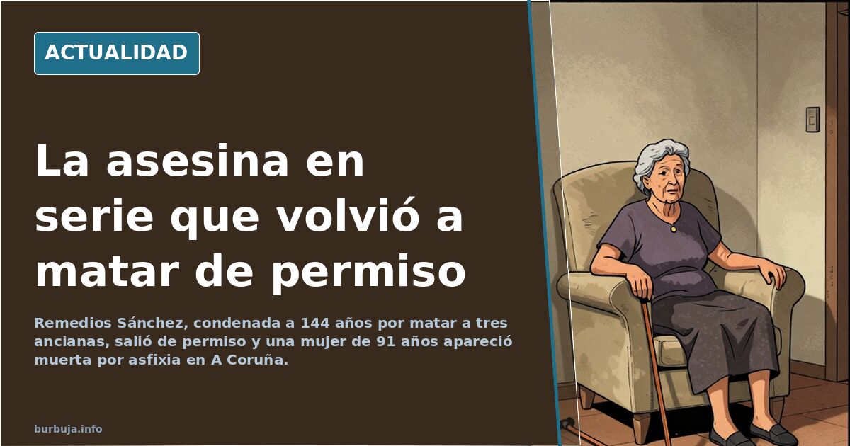 Fotograma de cámara de seguridad en una cocina con dos mujeres mayores conversando junto a una mesa con platos